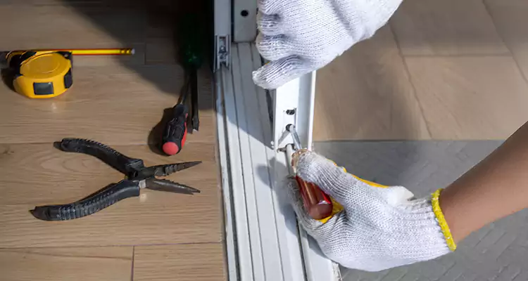 Backyard Sliding Door Track Repair in Miami Beach, FL