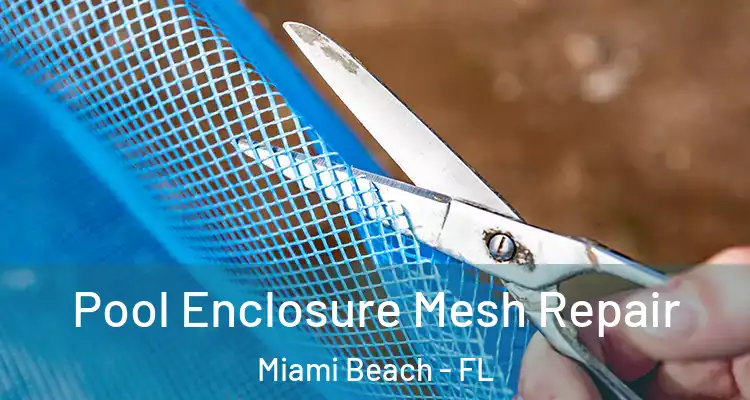  Pool Enclosure Mesh Repair Miami Beach - FL
